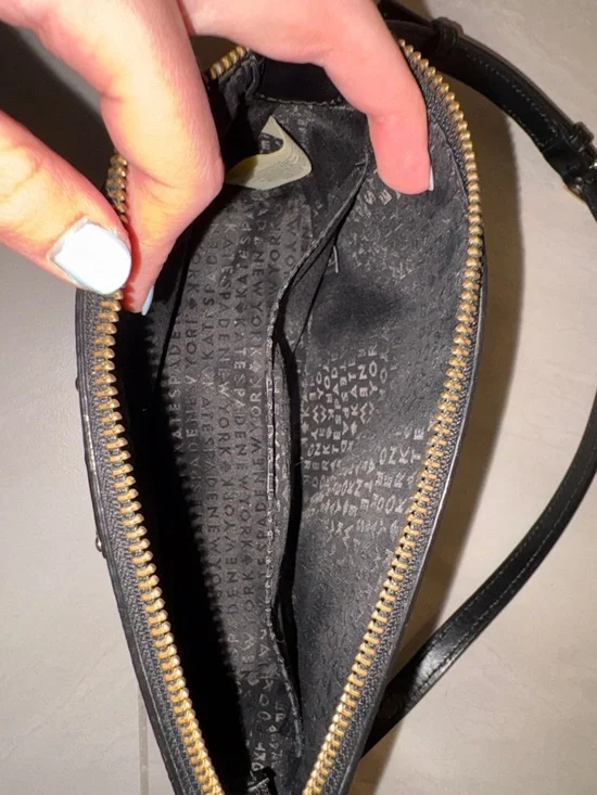 kate spade Millie Black and White Check Crossbody Bag - Picture 5 of 5